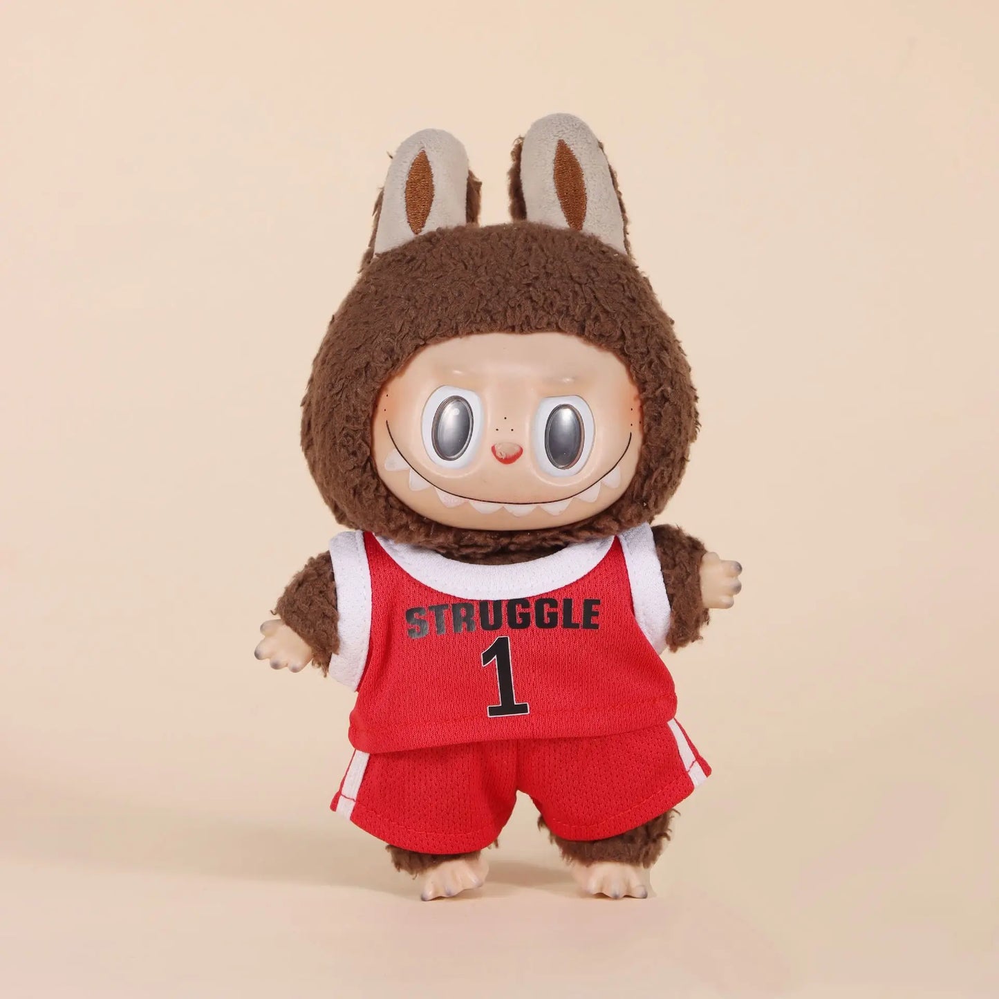 17cm Labubu Doll Clothes – First & Second Generation Basketball Outfit for Handmade Doll Gift