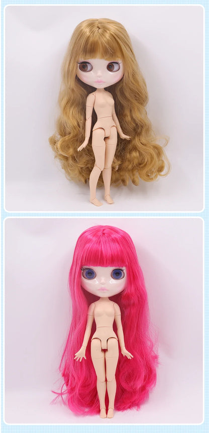 ICY DBS Blythe Doll 1/6 Joint Body 30cm BJD – Shiny Face with Extra Hands, DIY Fashion Doll Gift
