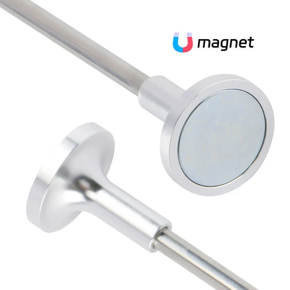 Golf Alignment Stick – Stainless Steel Swing Trainer with Magnetic Suction Cup for Swing Correction & Training Aids