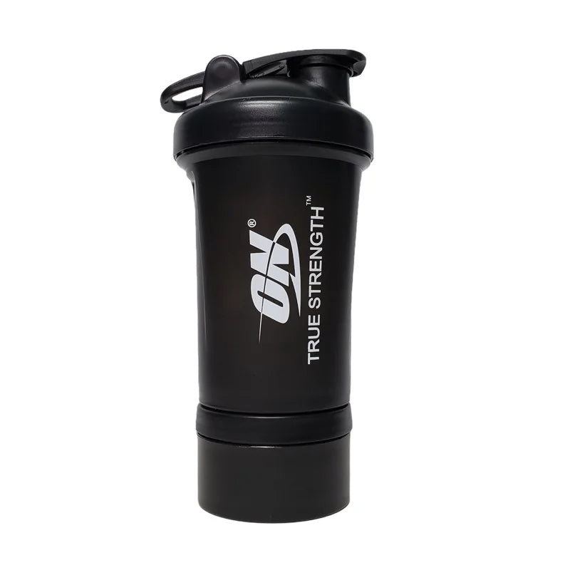Shaker Protein Bottle - Powder Shaker Cup with Ball Kit, High Capacity Plastic Blender Bottle for Fitness and Water