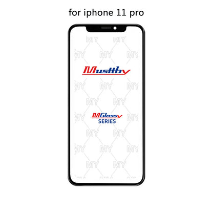 Musttby 5PCS Front Outer Glass + OCA for iPhone — 1:1 Original Touch Screen Repair for iPhone 11/12/13/14 Pro & X/XS Max