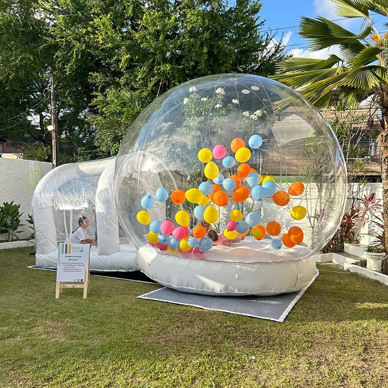 Inflatable Bubble House Kids Play Tent – Transparent PVC Outdoor Dome with Blower for Birthday, Trampoline & Gifts