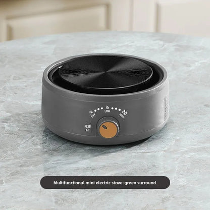 500W Electric Heating Base - Adjustable Temperature Coffee Stove & Manual Cooking Heater for Home Kitchen Use