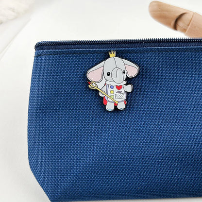 Cutie the Elephant Brooch – Kawaii Animal Lapel Pin, Action Adventure Game It Takes Two, Gamer Couple Gift