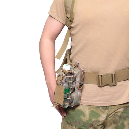 Molle EDC Pouch – Water Bottle & Canteen Carrier, Outdoor Sports Phone Holder, Camping & Hiking Waist Bag