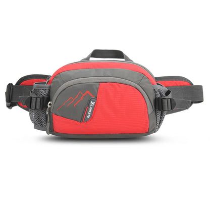 Running Belt Fanny Pack with Bottle Holder – Nylon Waist Sling Phone Pouch for Jogging, Hiking & Hydration