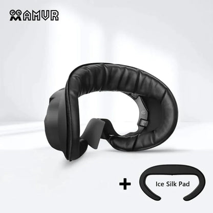 PU Leather Eye Mask Cover for PICO 4/4 Pro/Ultra – AMVR VR Headset Face Cushion Protector   1/2