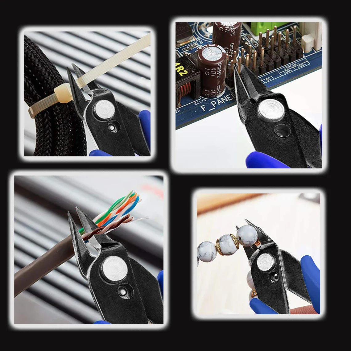 PLATO 170 Wishful Clamp Diagonal Pliers – Side Cutting Nippers & Wire Cutter for DIY Electronics & 3D Printing