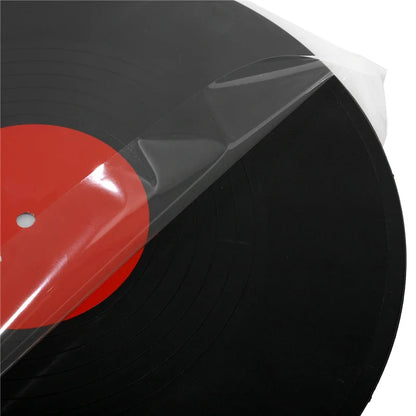 50PCS OPP Gel Vinyl Record Protective Sleeves – Self-Adhesive LP Storage Bags for Turntable, 32.3cm x 32cm