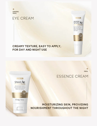3pcs LAIKOU Vitamin C 24K Golden Sakura Skincare Set – Moisturizing Face Cream, Serum & Eye Cream
