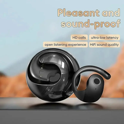 OWS Wireless Bluetooth Headphones — Smart Touch Sports Earbuds, HiFi Stereo, Waterproof with Mic for Phone