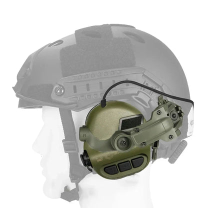 EARMOR M32 MOD4 Shooting Earmuffs – Tactical Noise Reduction Headset with Helmet ARC Rail & Kenwood PTT Adapter