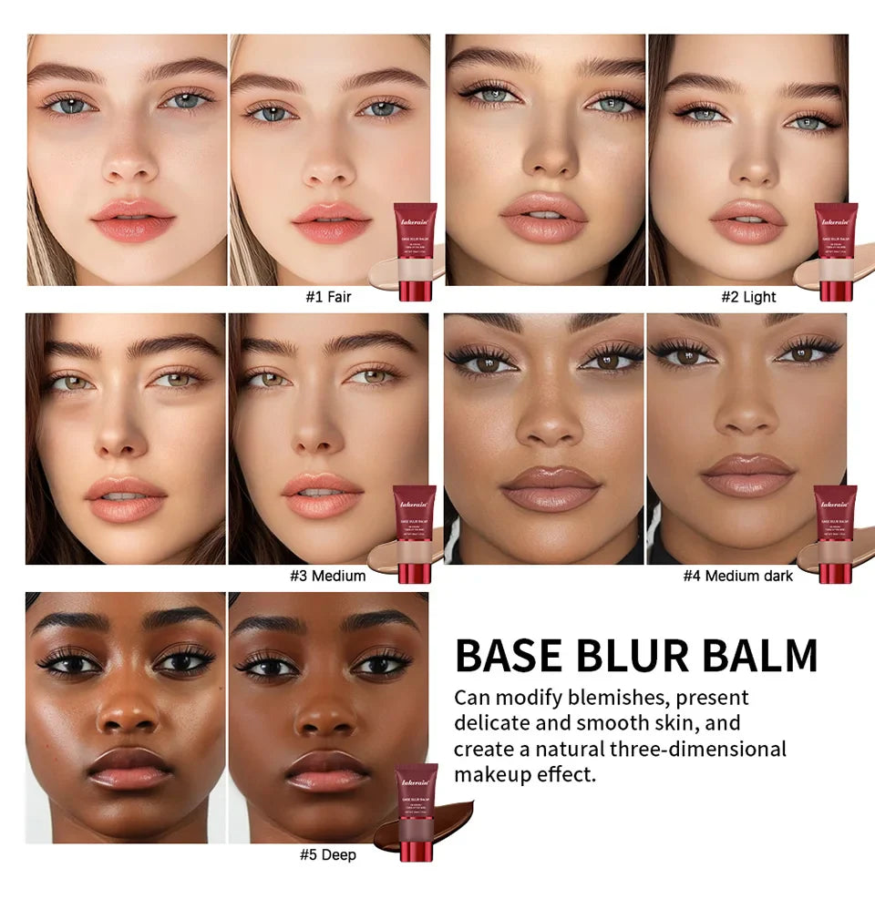Turn Up The Base Blurring Foundation – Long-Lasting, Oil-Control Matte Face Makeup Cosmetics