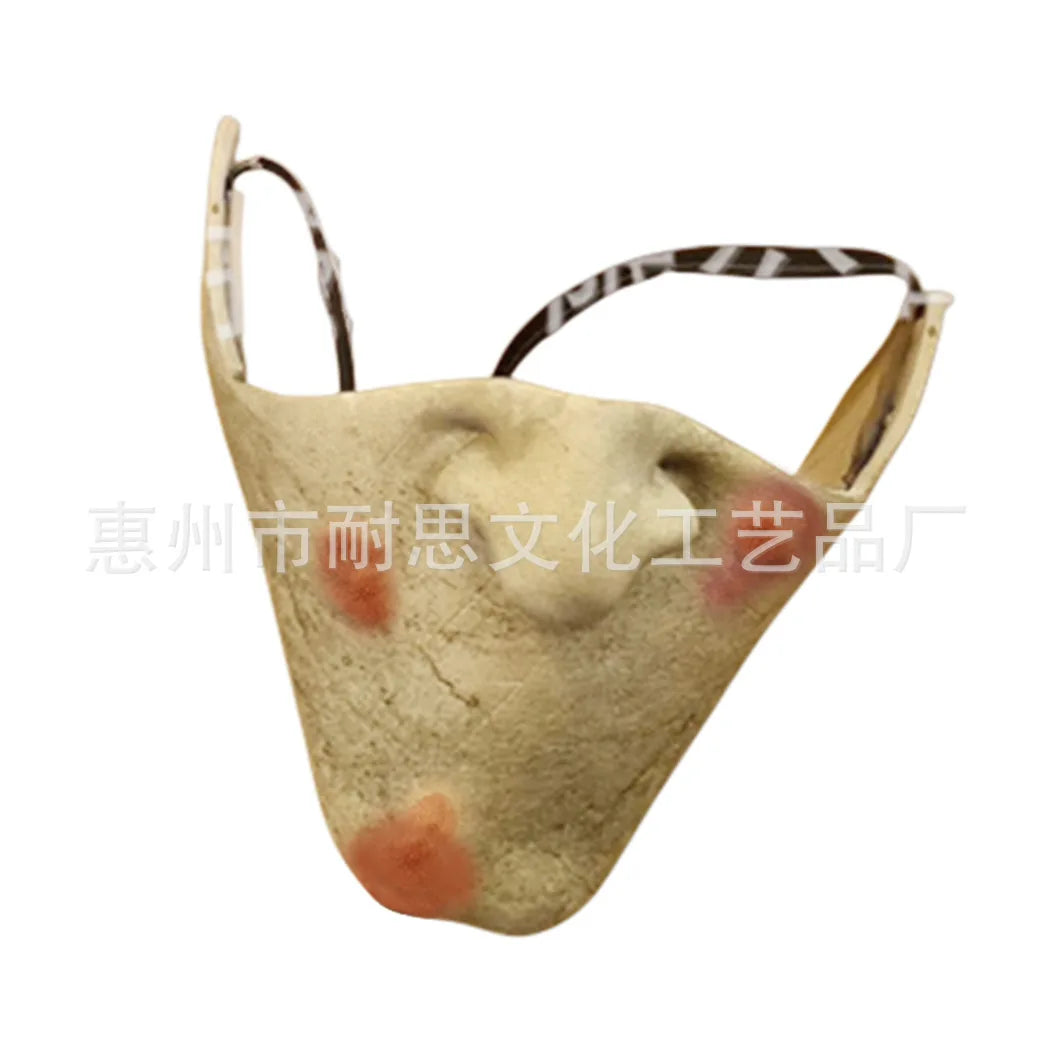 The Black Phone Horror Half Face Mask – Scary Halloween Masquerade Cosplay Accessory