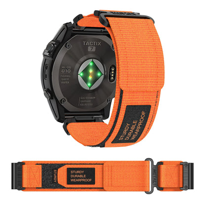 QuickFit Velcro Nylon Watch Band Strap – 20mm/22mm/26mm Compatible with Garmin Fenix 8E, Fenix 7/6 Pro, Epix 2 Pro & Forerunner 955/965 Replacement Strap