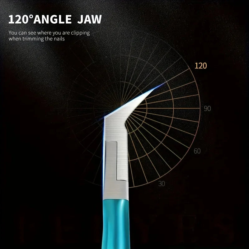 Ingrown Toenail Clippers Stainless Steel Straight Blade Toe Nail Clippers for Thick Nails Seniors