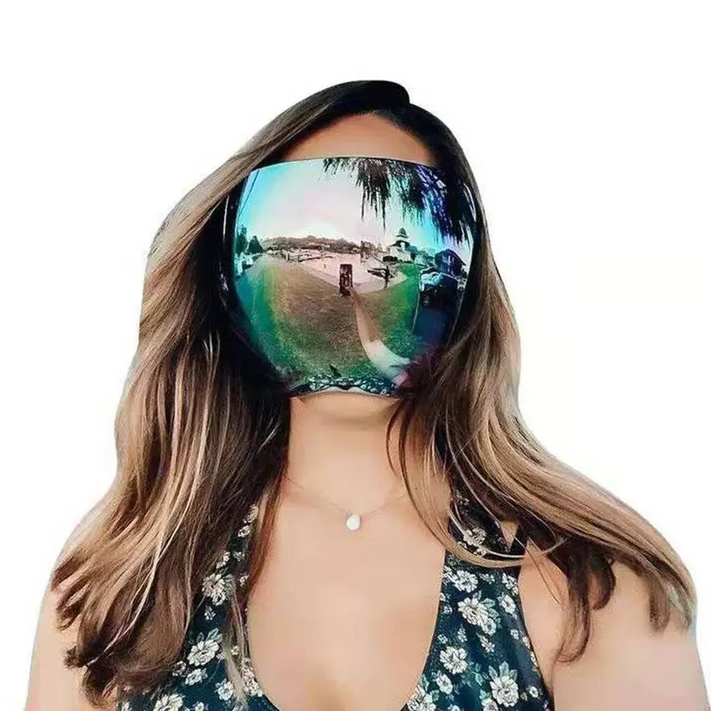 Transparent Cycling Sunglasses: Protective Faceshield with Anti-Fog, Anti-Splash Isolation Mask - Sun Glasses Face Cover