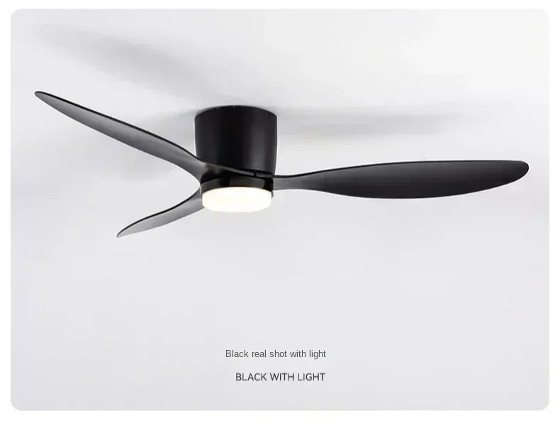 LED Ceiling Mounted Fan Light - Nordic Style Decorative Ceiling Fan for Living Room, Restaurant, and Minimalist Household Use