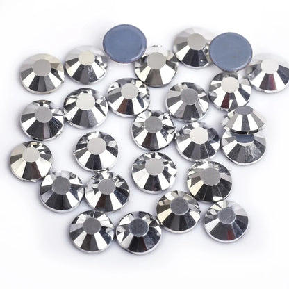 Premium Hot Fix Rhinestones – High Quality Glass Crystal Flatback Iron-On Glitter Rhinestones for Clothing & Crafts