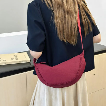 Casual Nylon Hobo Crossbody Bag for Women – Shoulder, Half Moon, Tote Travel Shopper & Purses