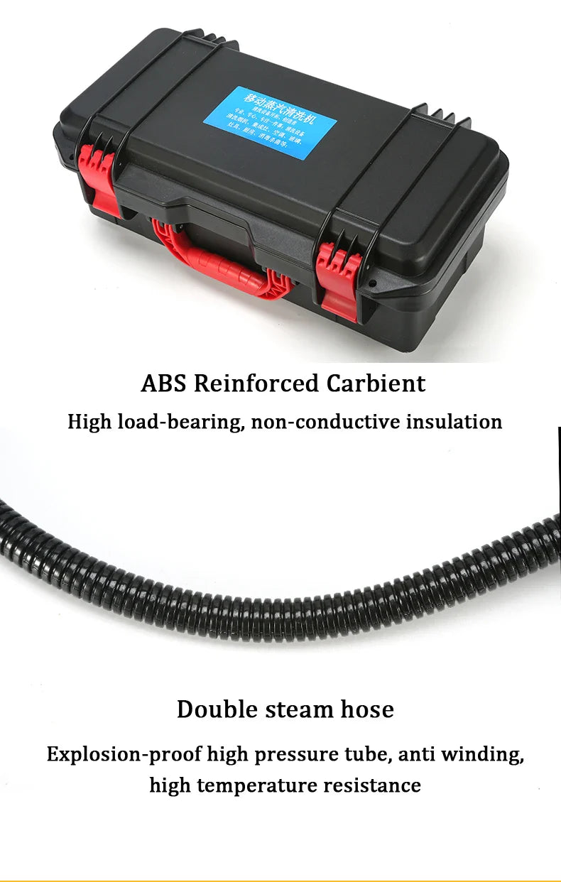 3000W Handheld Steam Cleaner – High-Pressure & High-Temperature Alkaline Disinfection for Kitchen, Car, and Air Conditioning