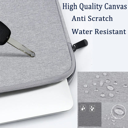 Waterproof Canvas Sleeve Bag for ZEUSLAP 16" Portable Monitor – Anti-Drop Flocking Zip Pouch Carry Case