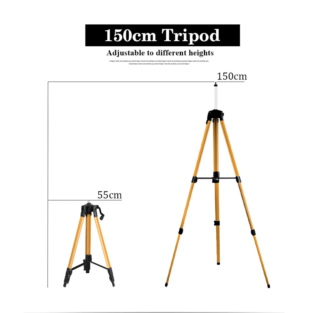 16-Line Green Laser Level — Professional Self-Leveling 360° Tripod Laser Nivel Autonivelant