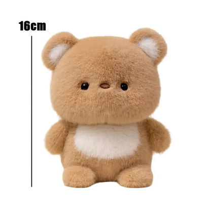 16cm Cute Plush Companion Doll - Anime Elephant, Rabbit, Bear & Panda Soft Desk Toy Gift