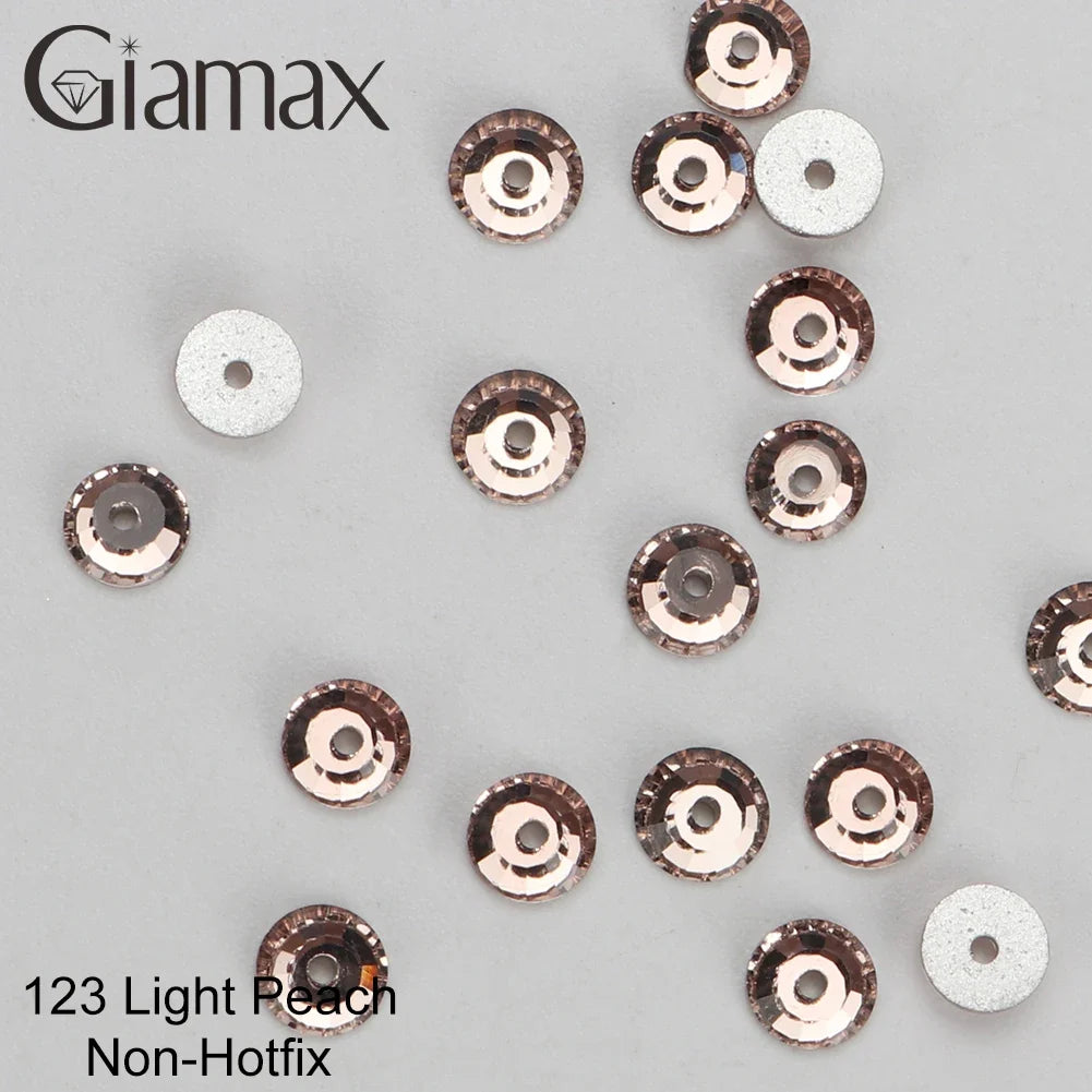 Giamax Purple Velvet Topaz Crystal Rhinestones - Flatback AB Sewing Stones for Garments, Clothes & Bags