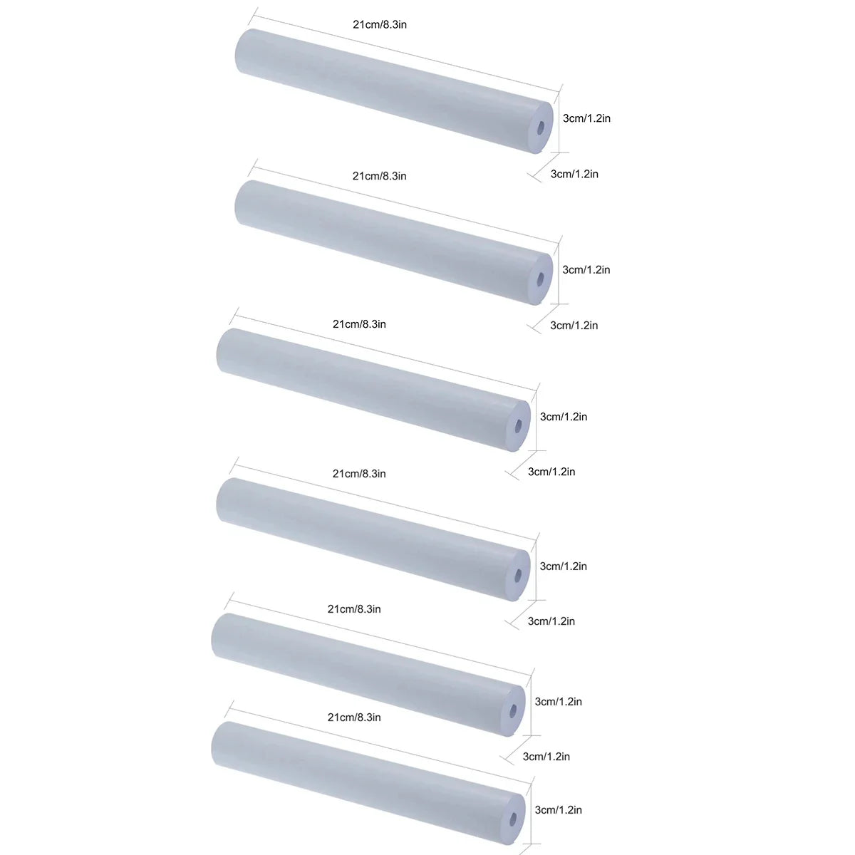 A4 Thermal Paper Roll – 210x30mm for A4 Wireless Bluetooth A40/X8 Printer