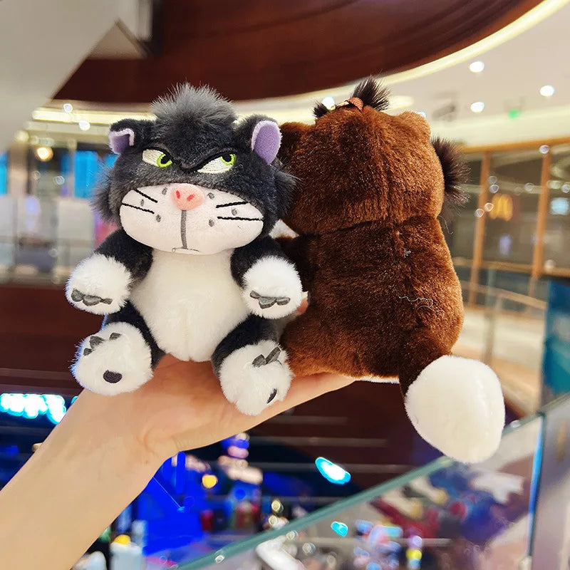 Funny Lucifer Cat Plush Keychain - 12cm Cross-Eyed Kitten Bag Pendant Doll