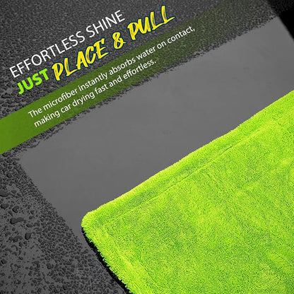 1400GSM Heavy Duty Car Drying Towel — 60x120cm Oversized Double-Sided Super Absorbent Scratch-Free Cleaning Cloth