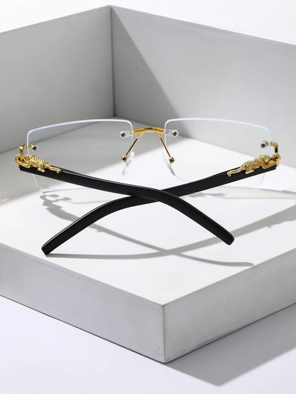 Fashionable Frameless Rectangular Personalized Sunglasses – Trendy Eyewear for Daily Life