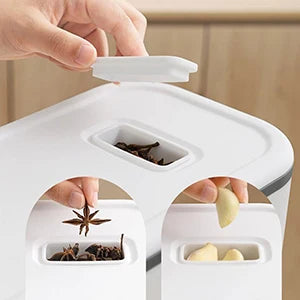 Large 25 lbs Rice & Cereal Dispenser | BPA-Free Dry Food Storage Container with Measuring Cup for Kitchen