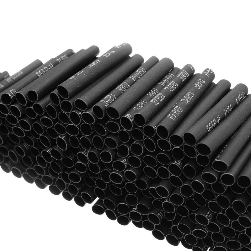 420PCS Black Heat Shrink Tubing Kit - Weatherproof Polyolefin Sleeving for Cable Protection and Tools