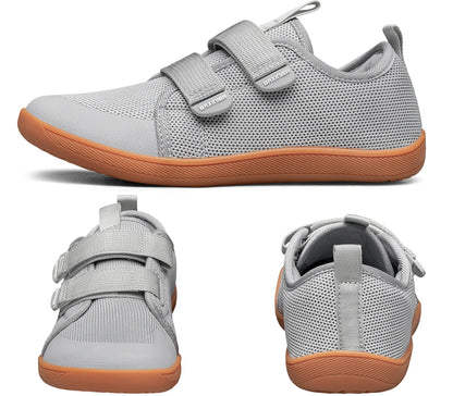 Kids Barefoot Sneakers – Breathable Wide Toe Knitted Mesh Shoes for Boys & Girls, Non-Slip Fashion Walking Cross Trainers