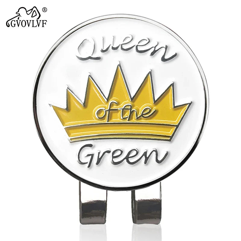 Golf Ball Marker with Hat Clip – Magnetic Alloy Marker, Tiger Putter Flog Glass & Lucky Clover Gift for Golfers
