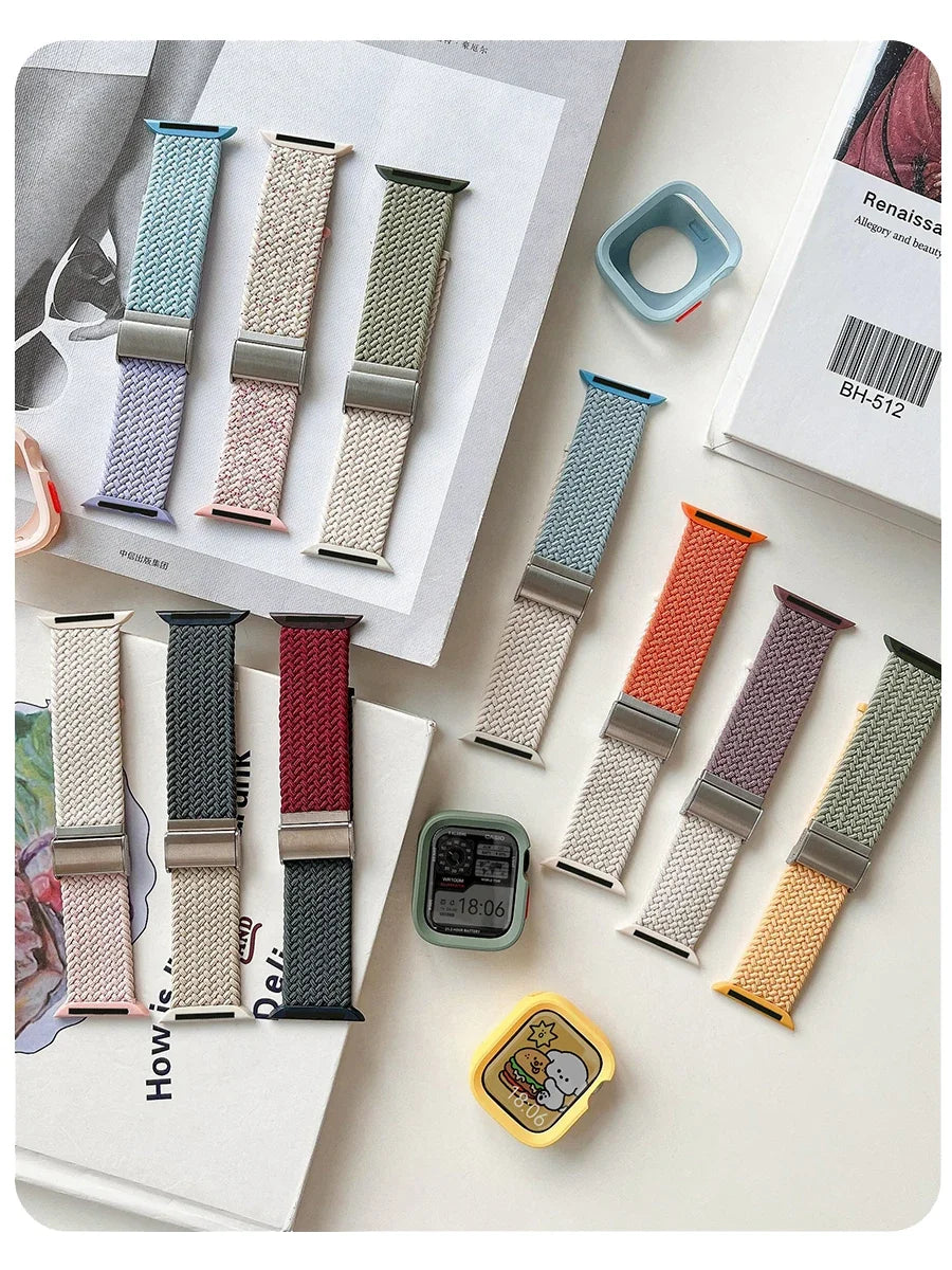 Candy Silicone Apple Watch Case & Strap - Protective Band Cover for Series 11 10 9 8 7 SE 6 5 4 Ultra 49mm 45mm 41mm 44mm 40mm