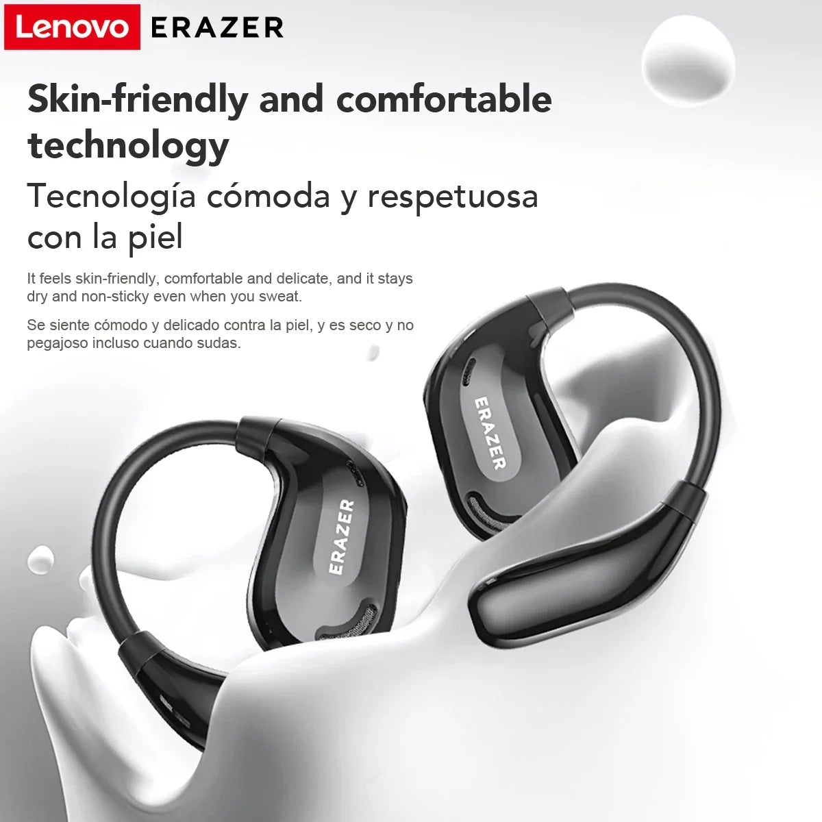 ERAZER XT66PRO Bluetooth Earphones – ASMR Headsets, DIY App, AI Translator, Wireless Earbuds with 13-Hour Battery Life & Display