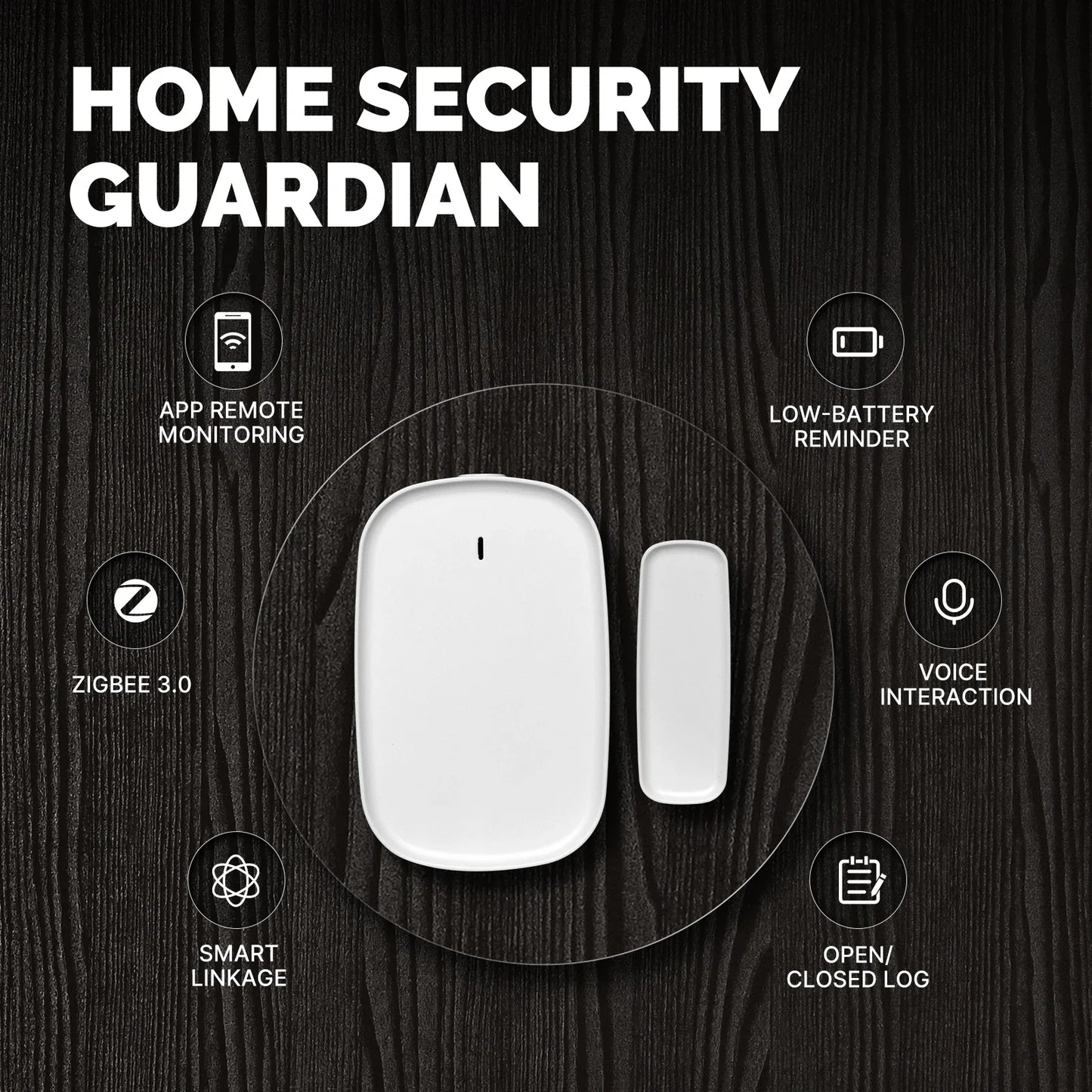 MOES Tuya ZigBee Smart Window & Door Sensor – Security Alarm System, Smart Life App Remote Control