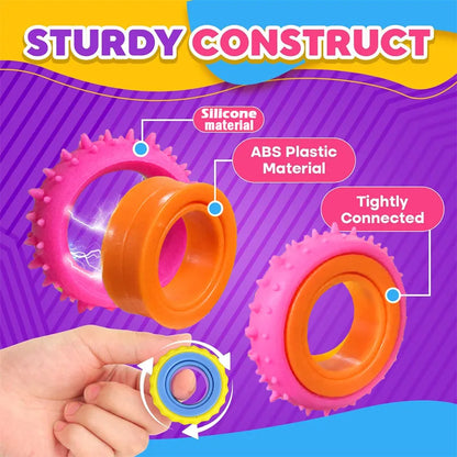 Fidget Spinner Rings - Sensory Finger Toys for Stress Relief, Focus & Everyday Play