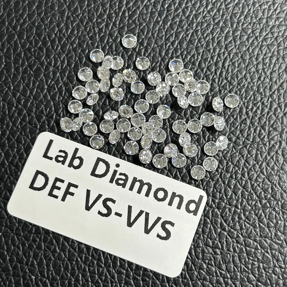 0.1–5CT Super White Lab-Grown Diamond Loose — IGI/GIA Certified, HPHT & CVD, DEFG VVS-SI, Diamond Tester Approved for Wedding Jewelry