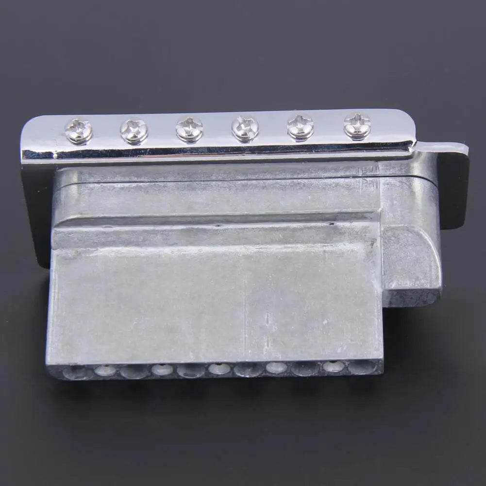 6-String Guitar Bridge Saddle Tailpiece — Tremolo Bridge for Strat SQ ST Electric Guitars, Standard Guitar Accessory