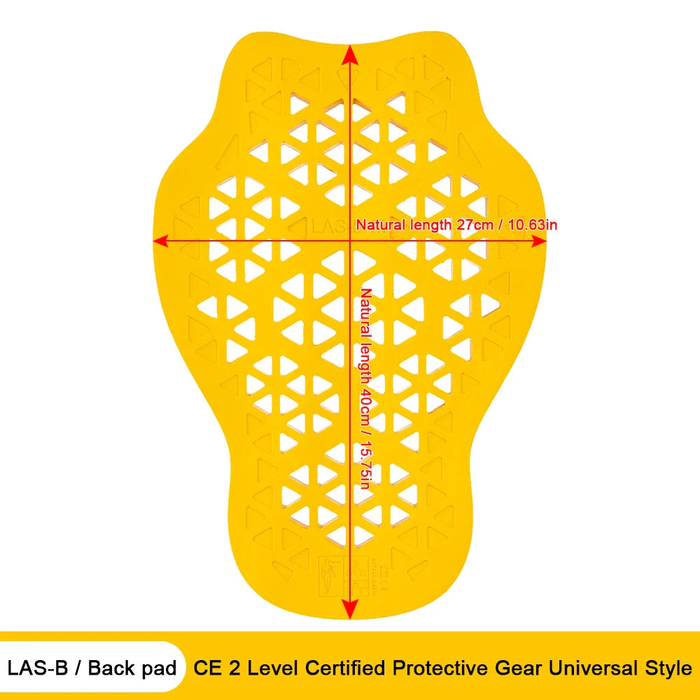 Motorcycle Back Protector Armor – CE Level 2 Certified Body Protection for Motocross, Racing & Motorbike Riding