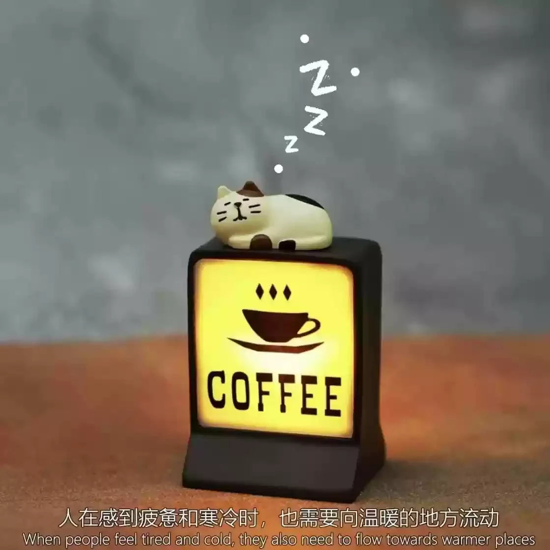 Coffee Shop Magnetic Fridge Stickers – Creative Convenience Store Light Signs, Luminous 711 Light Box Home Decor
