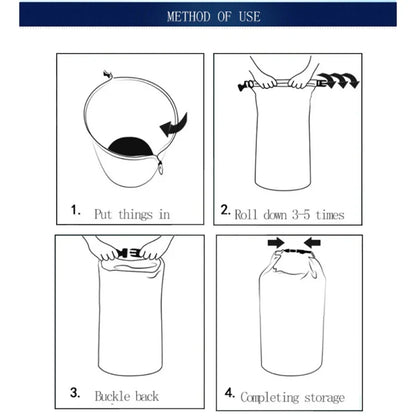 5PCS Waterproof Dry Bag Set – 1.5L to 8L Floating Packs for Swimming, Kayaking, Rafting & Outdoor Boating