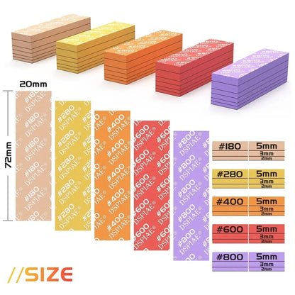 30PCS DSPIAE Sanding Sponge Set – Arc Grinding & Polishing Tool for GK Military & Gundam Model Making