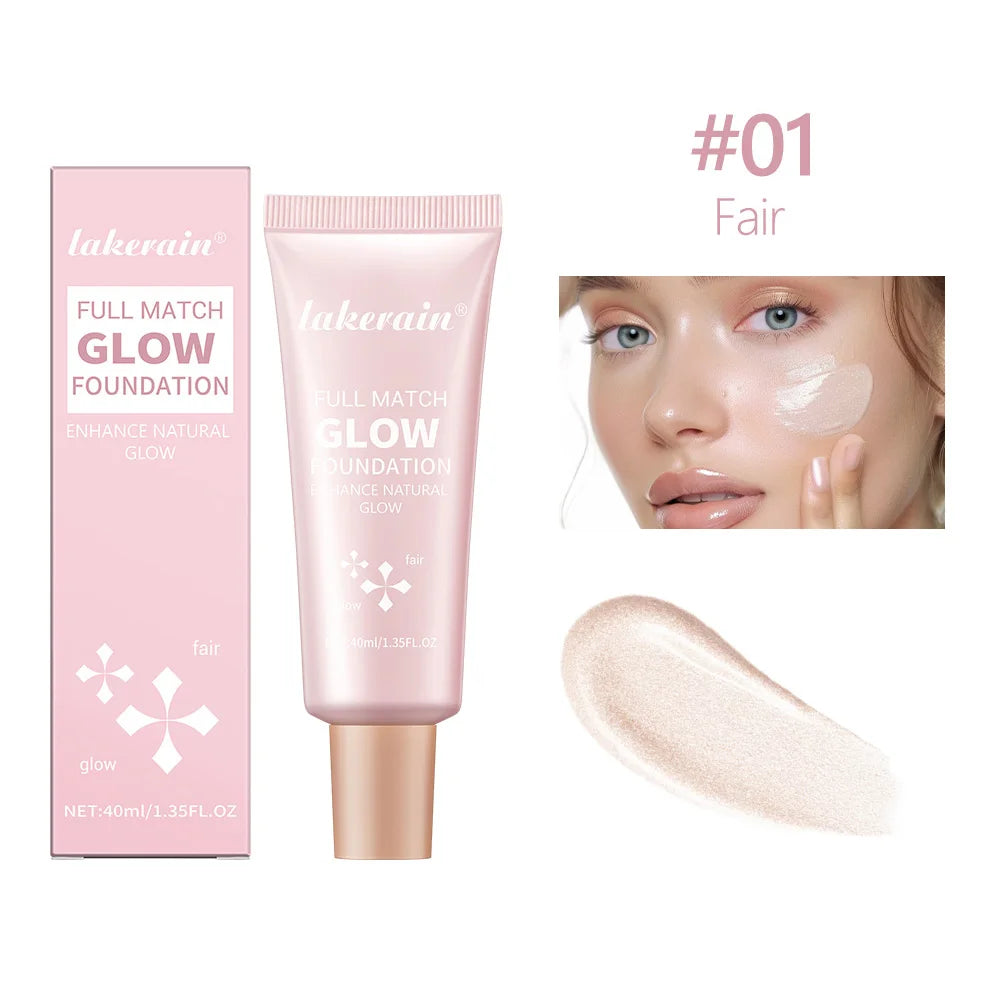 Glow Foundation Illuminator – Lightweight Glotion for Natural Radiance, Moisturizing Multi-Purpose Glow Enhancer & Highlighter