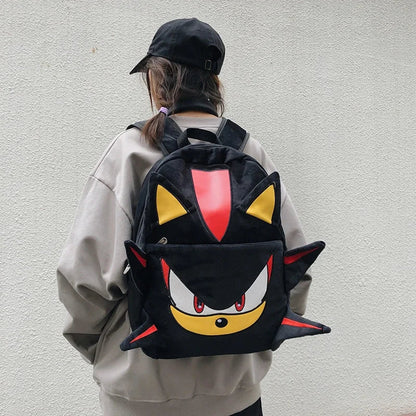 Cartoon Hedgehog Plush Backpack — Large Capacity Schoolbag Handbag for Girls, Cute Student Bag Gift