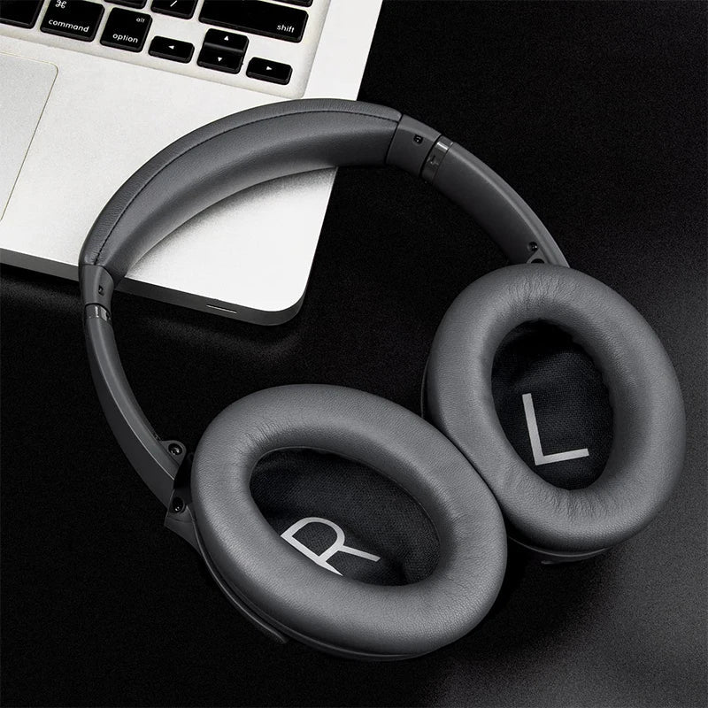 KUTOU Replacement Ear Pads for Bose QC45 – Soft Protein Leather Cushions for QuietComfort 45